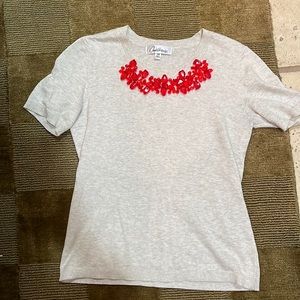 Crystal embellished top.